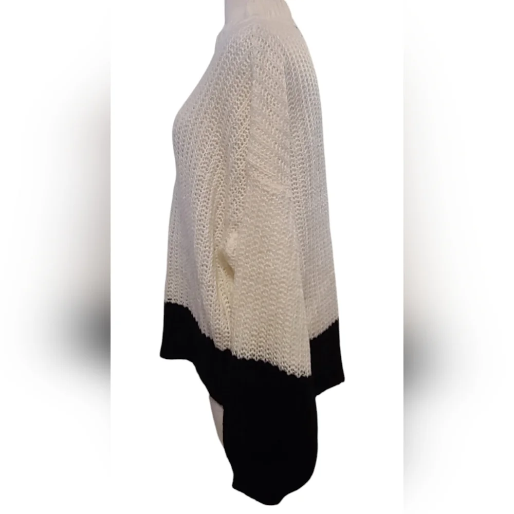 Derek Heart size 2X Black/White Sweater - Picture 2 of 9